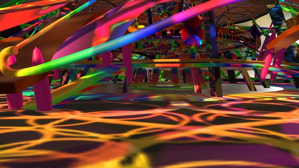 Psychedelic dance club for VR Chat