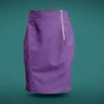 Purple Pencil Skirt