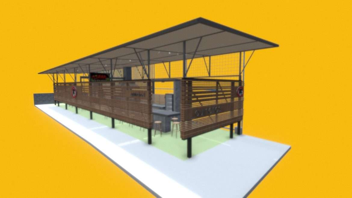 quinchos club apoquindo iquique 3d model
