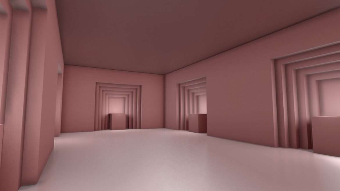 red gallery for product showcase 2021 3d model