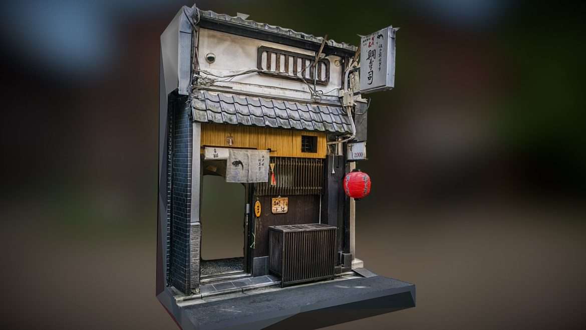 red lamp restaurant photogrammetry scan 3d model