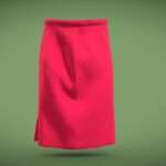 red pencil skirt 3d model