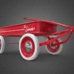 retro kid wagon 3d model