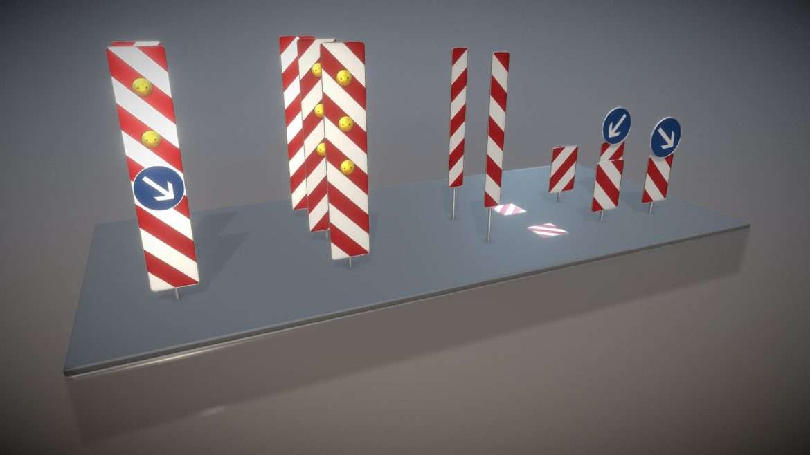 richtungstafeln 3 3d model