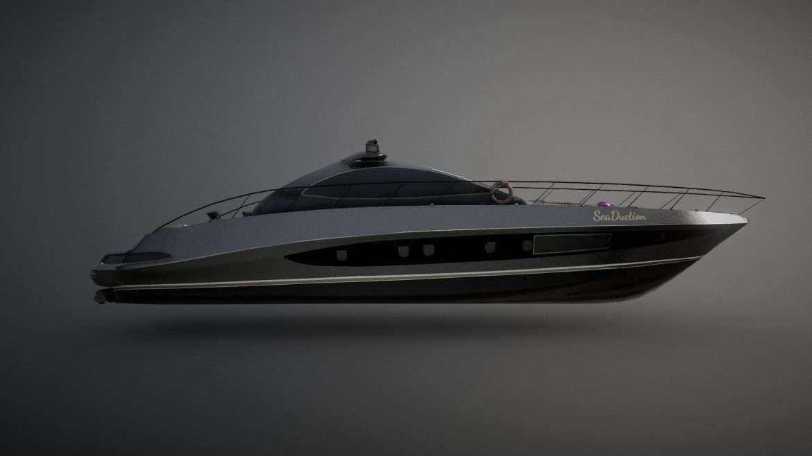 riva coupe yacht 3d model