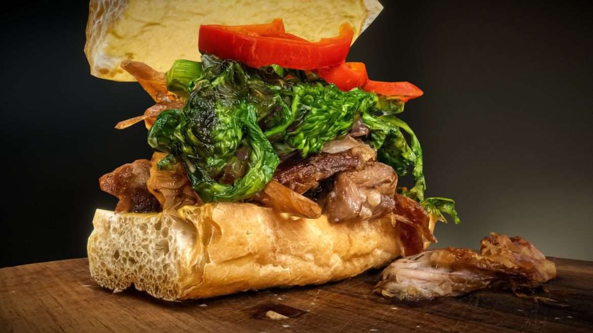 roast pork butt sandwich 3d model