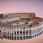 Roman Coliseum Low-poly 3D model
