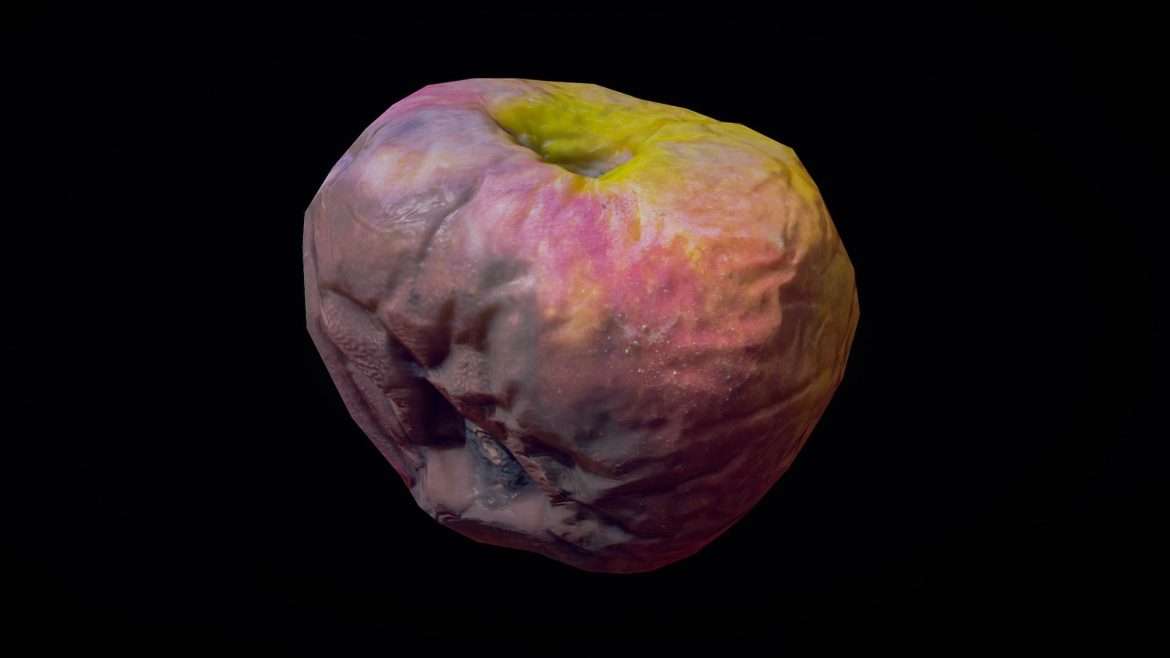 rotten apple 3d model