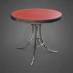 round retro table 3d model