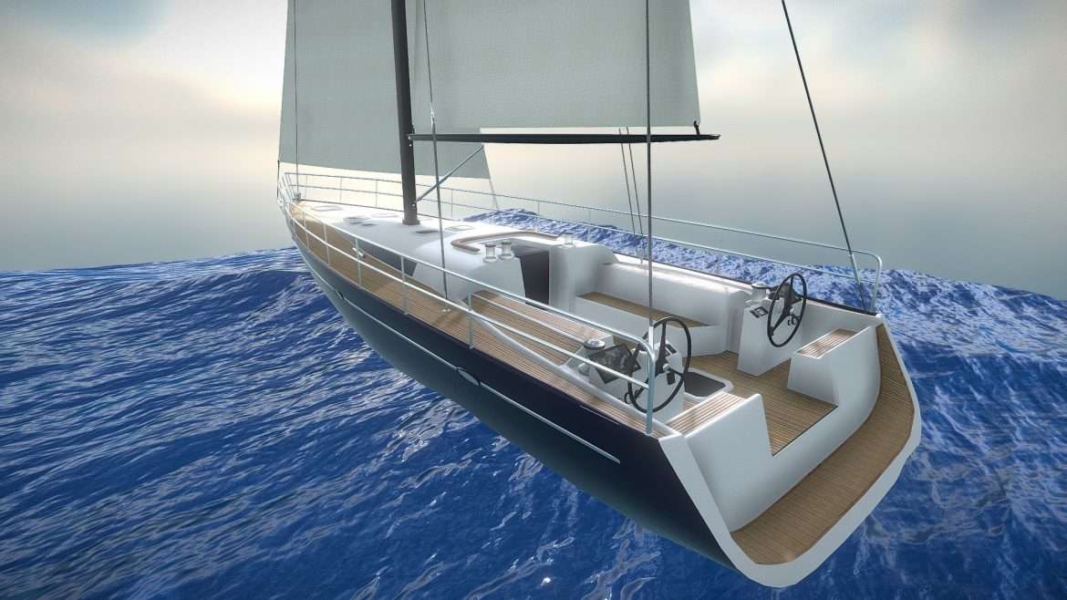 sail yacht 3d model