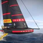 sailing boat ac75 luna rossa toy 3d model