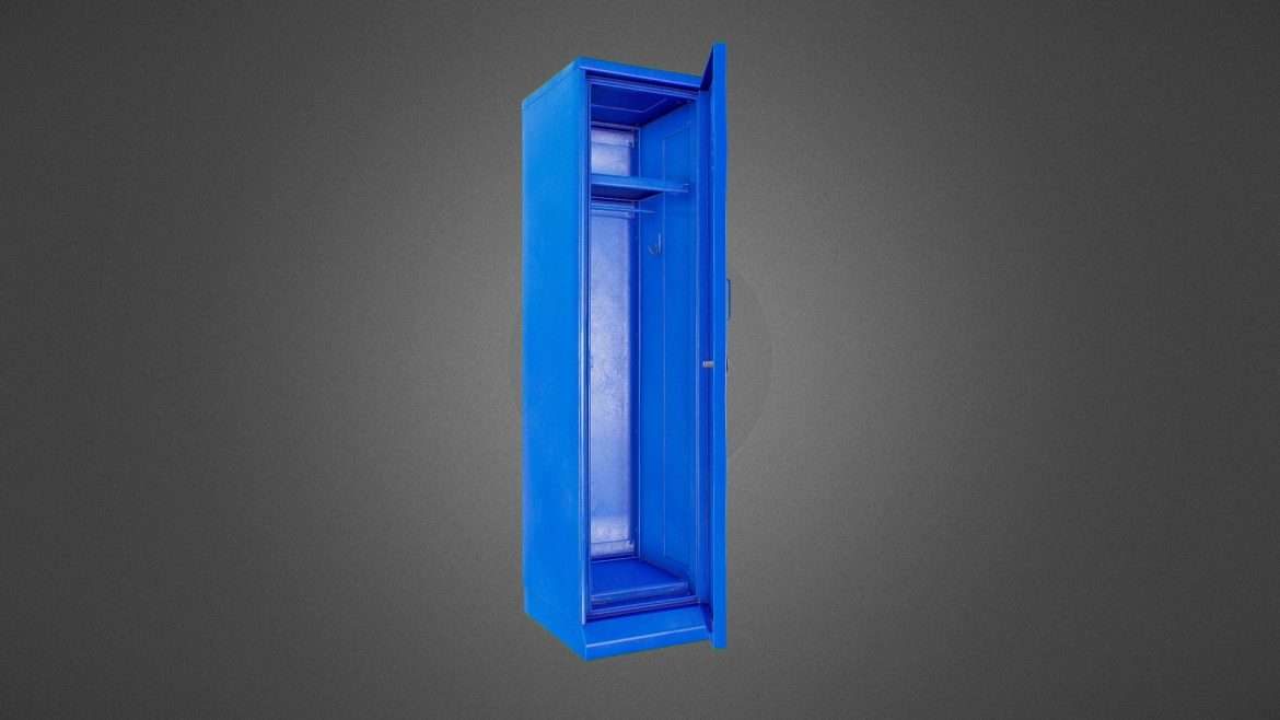 school locker 3d model