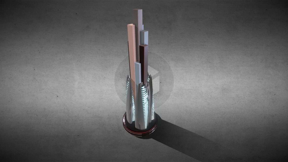sci fi building 103 3d model