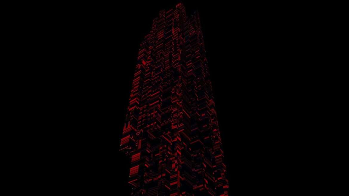 sci fi skyscrapers 4 3d model