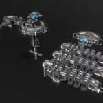 scifi corporate trading mining station 3d model