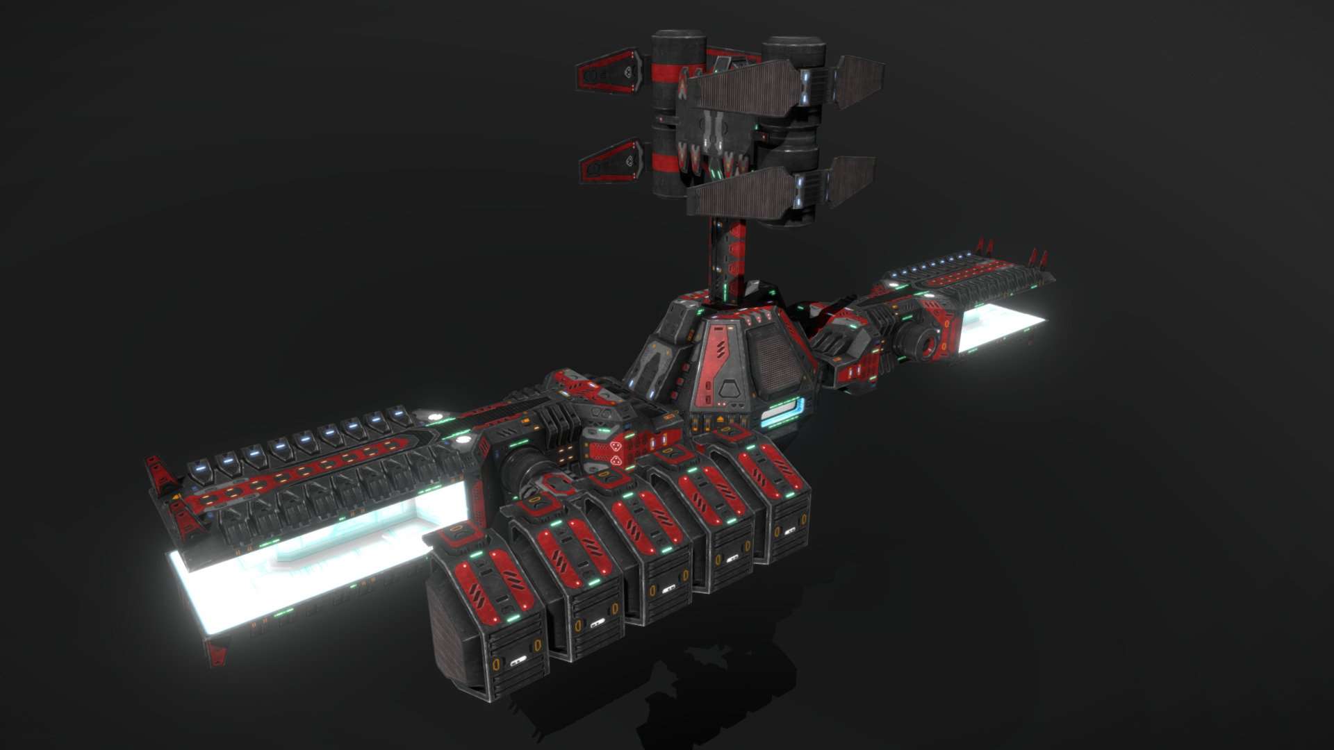 Scifi Mars Space Station