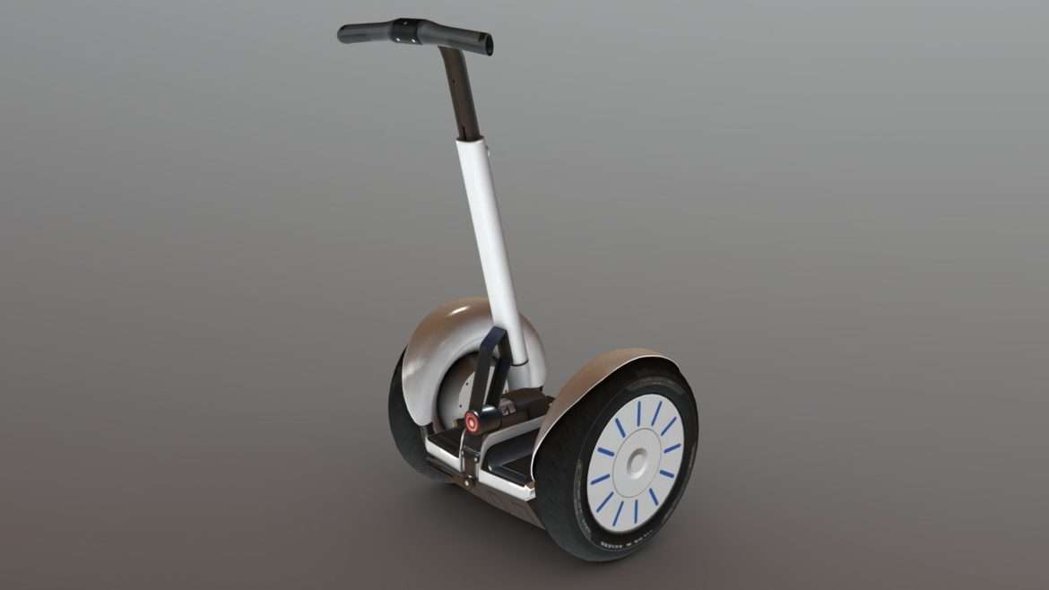 segway low poly 3d model