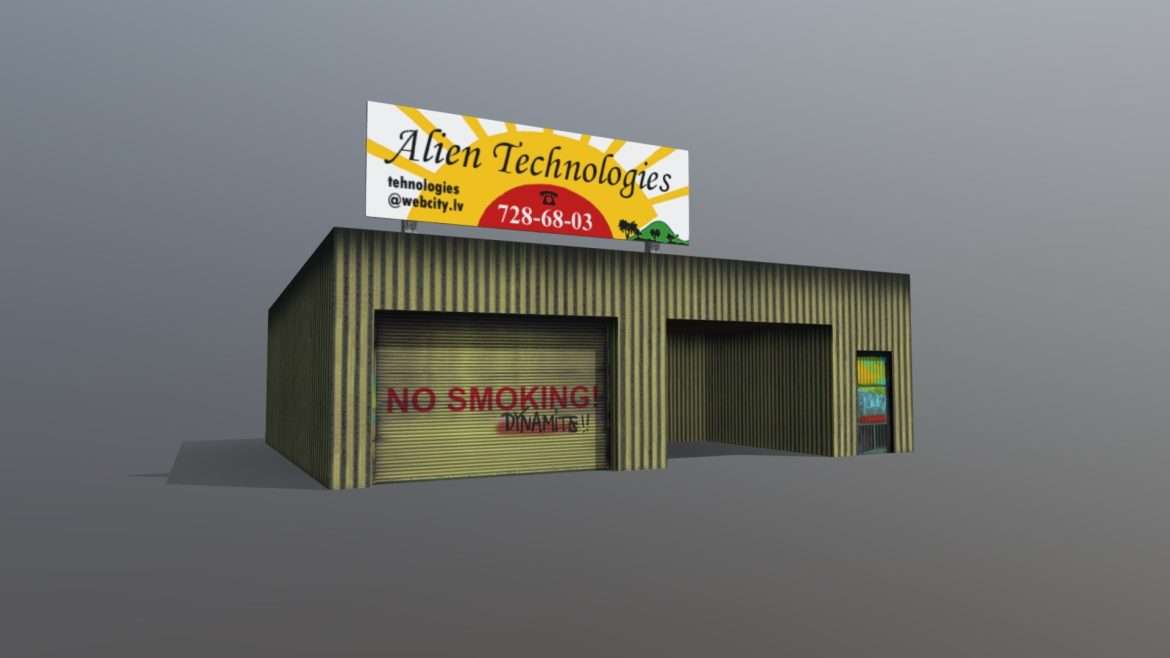 service station 3d model