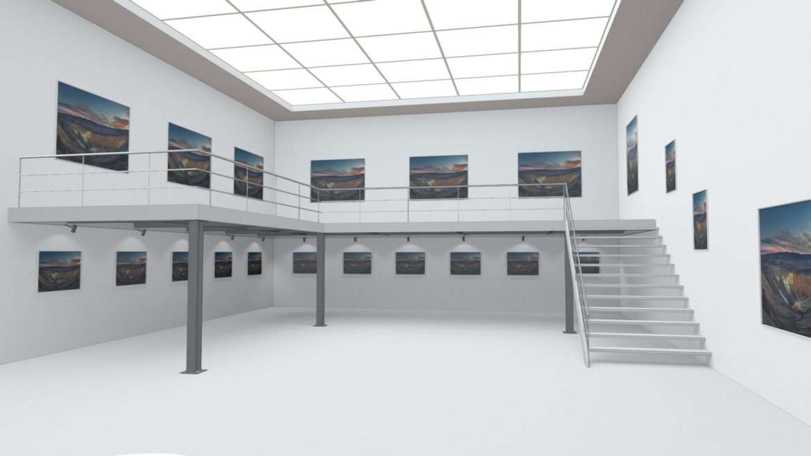 showroom 3d model