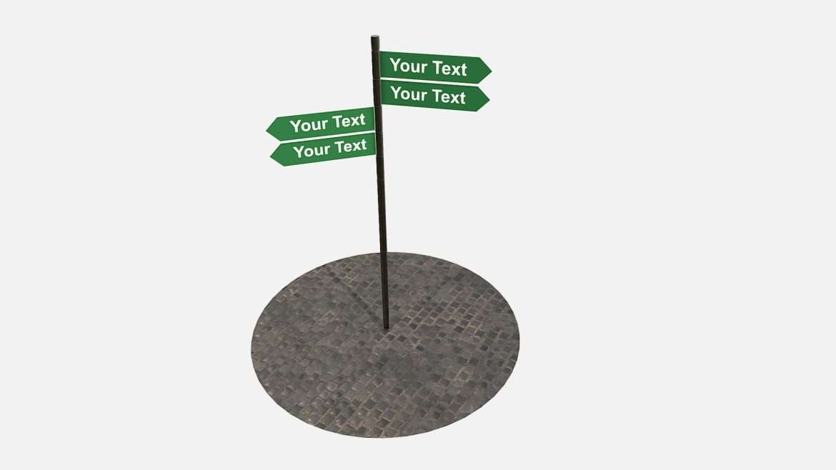sign pointers 3d model