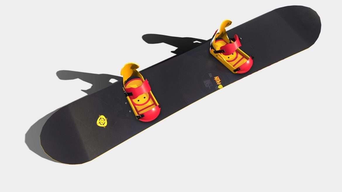 snowboard 3d model