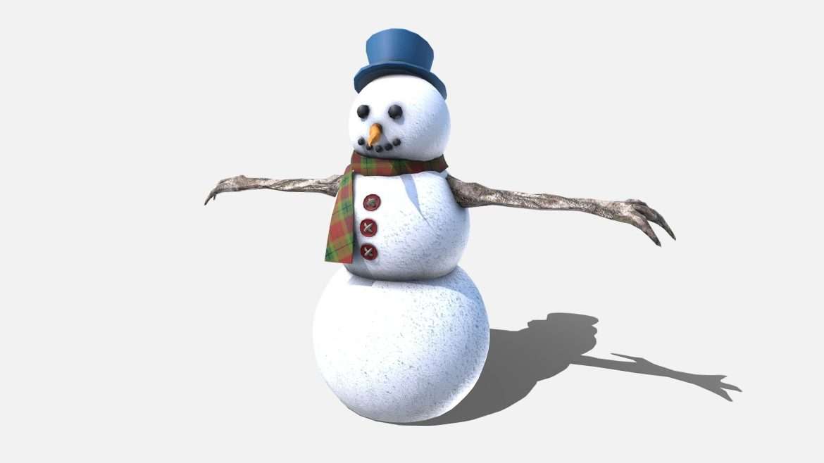snowman 3d model