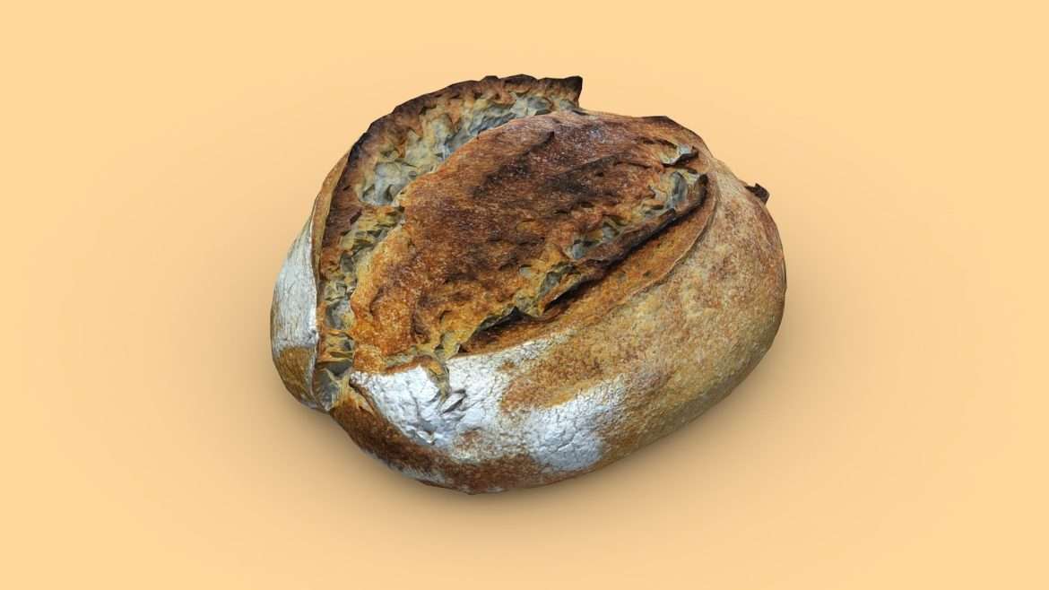 sourdough loaf 3d model