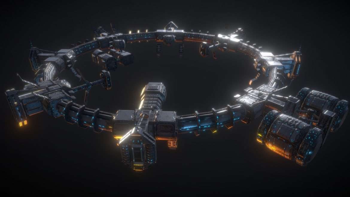 space station 17 3d model