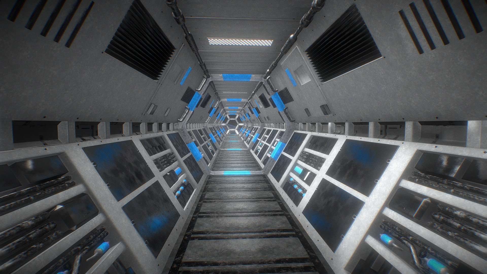 Space Station Corridor