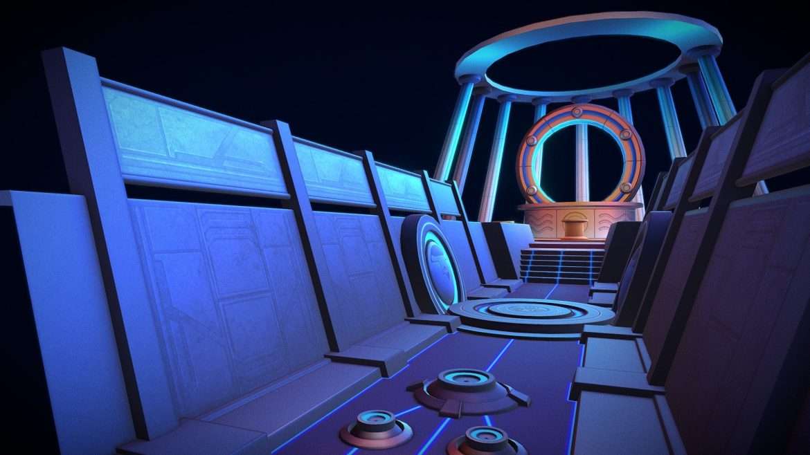 space station portal 3d model