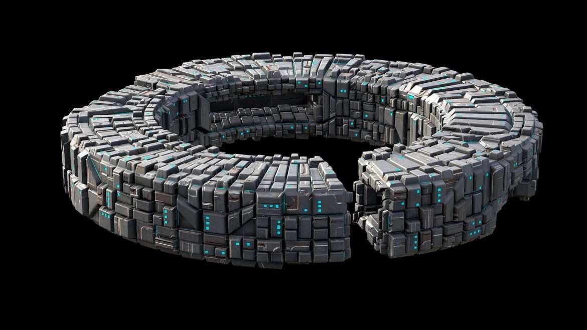 space station the ring 3d model