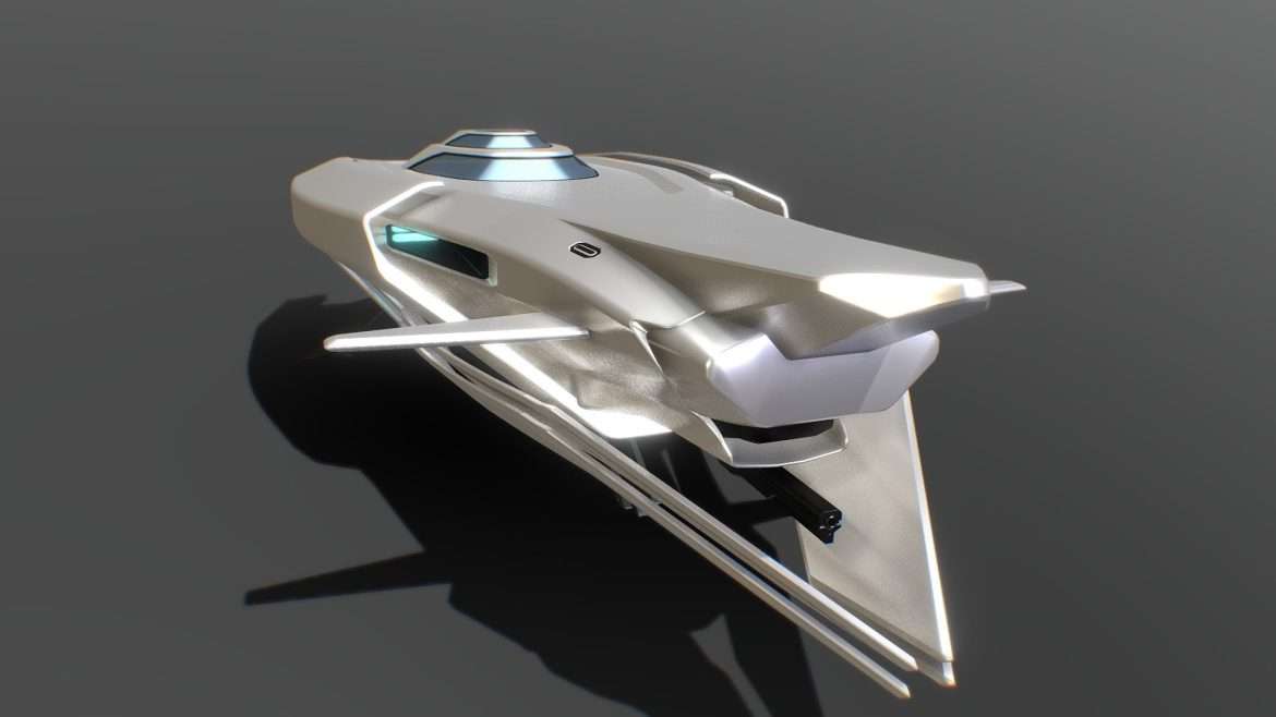 space yacht rev1 3d model