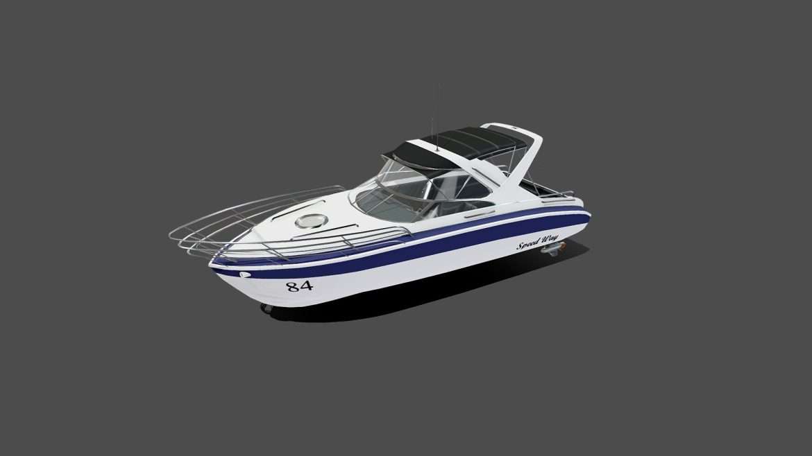 speedboat 3d model