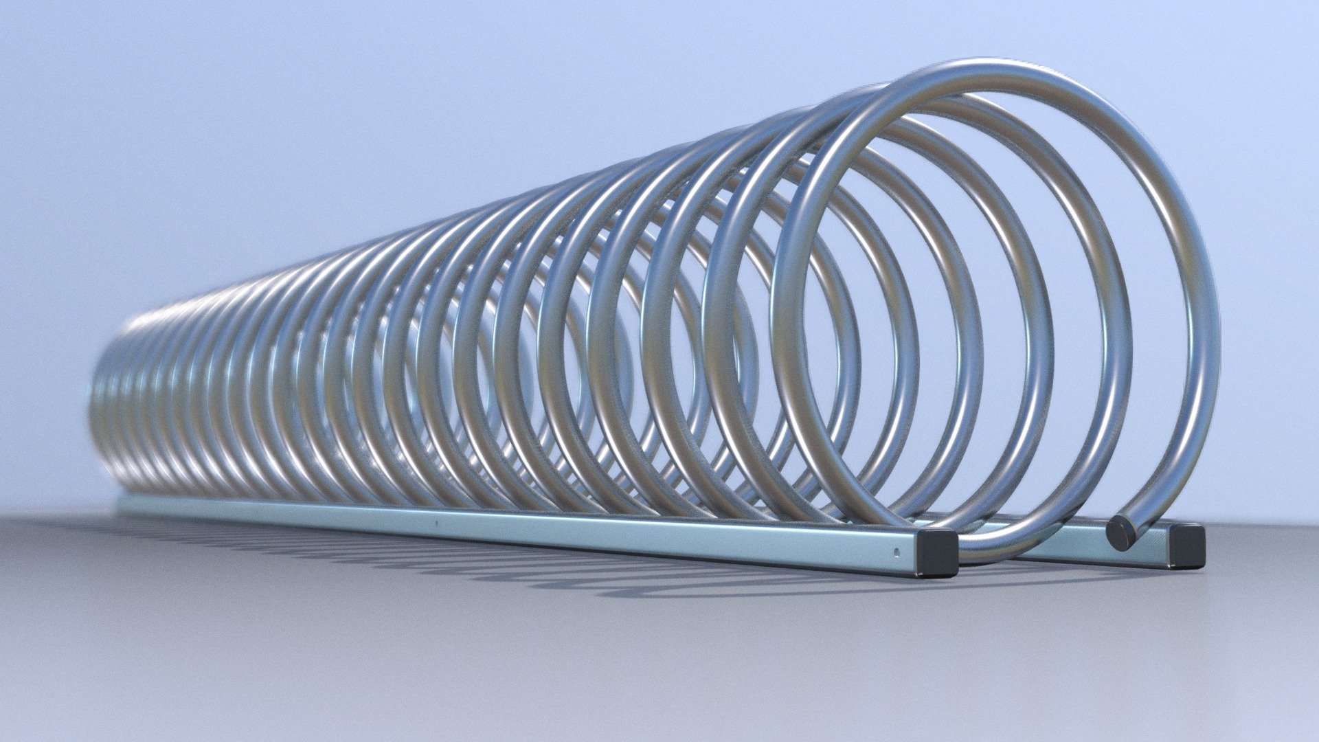 Spiral Bike Stand [2] (High-Poly Version)