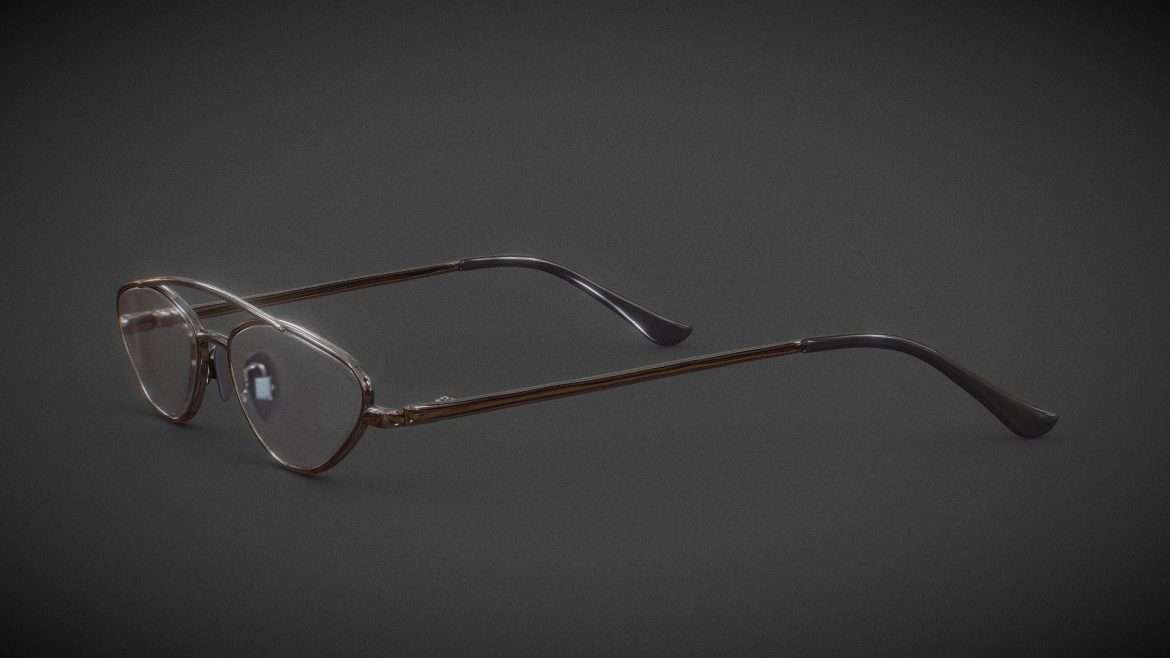 squint glasses 3d model