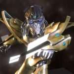 Starcraft Zealot Character 3d Model - StarCraft Zealot 3D model with iconic psi-blades and detailed Protoss armor, ready for download.