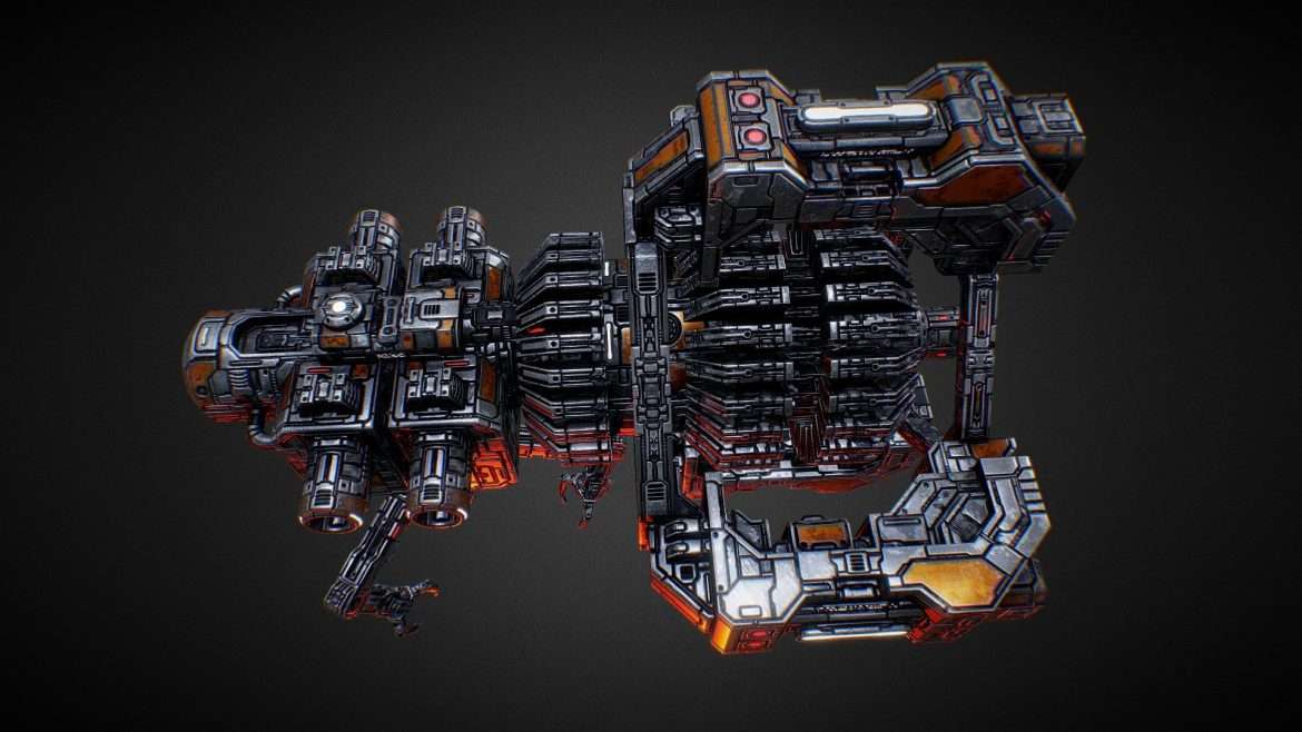 starfall tactics mining station 3d model