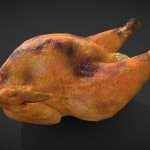 stuffed turkey 3d model