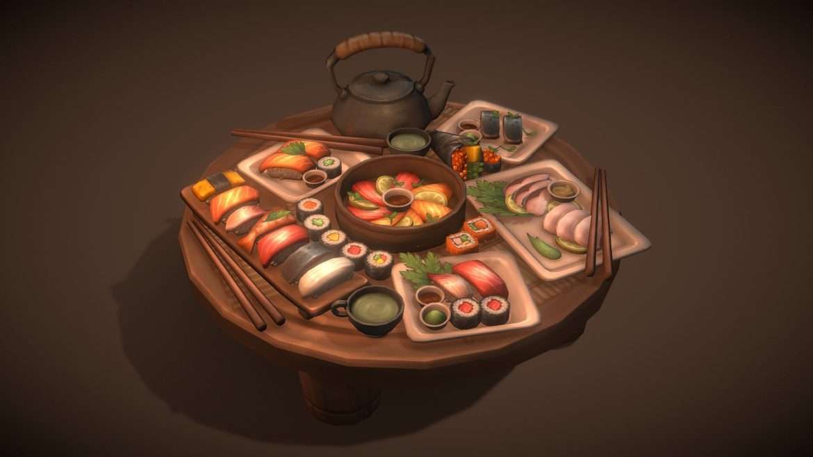 sushis 3d model
