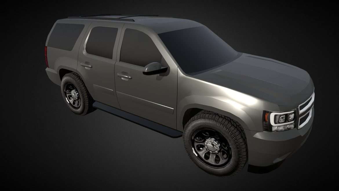 suv tahoe lowpoly 3d model