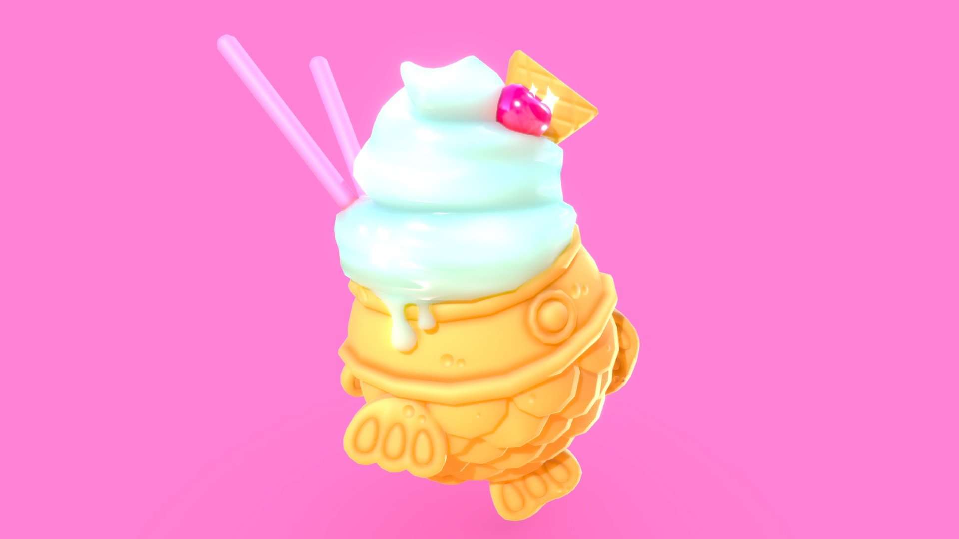 Taiyaki ice cream