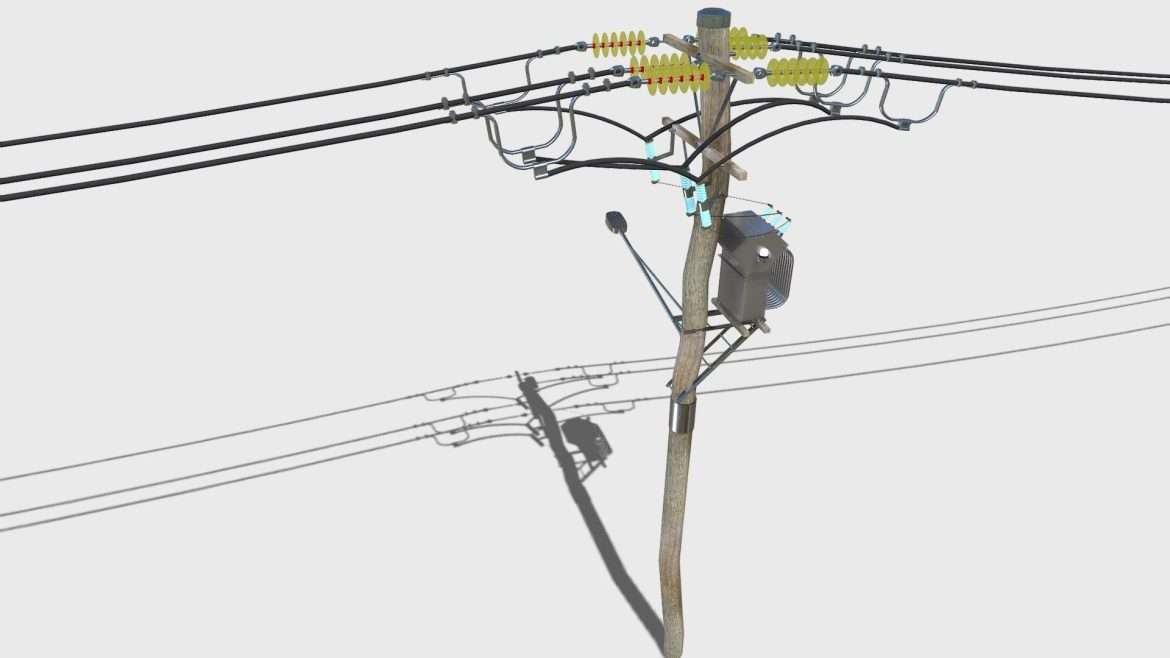 telegraph pole 3d model