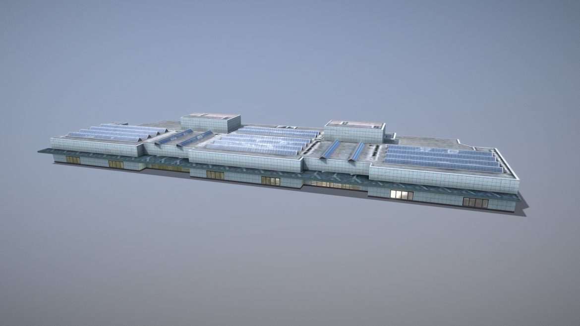 terminal eddm terminalf muenchen airport 3d model