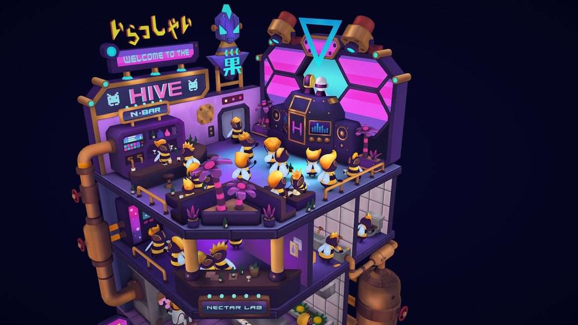 the hive club 3d model