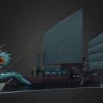 the shogunate isanabune fishing amp war boat 3d model
