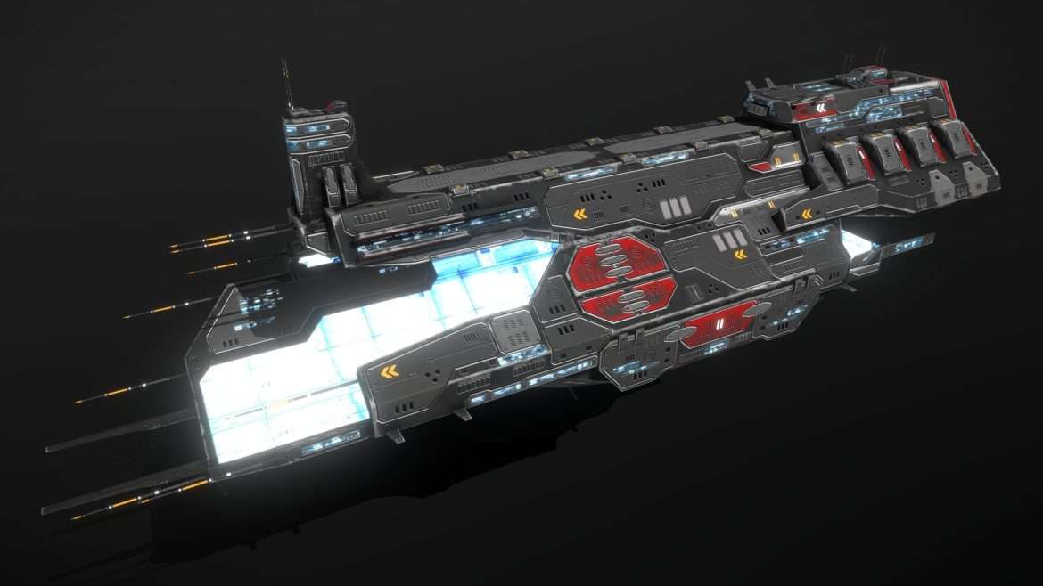 tortuga class pirate station 3d model