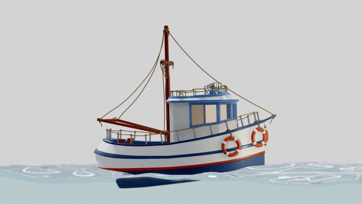 toy boat 3d model