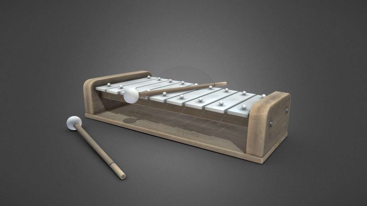 toy xylophone 3d model