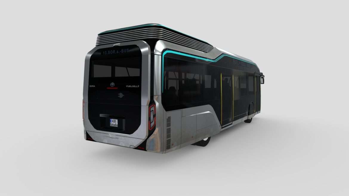 toyota s fuel cell city sora 3d model