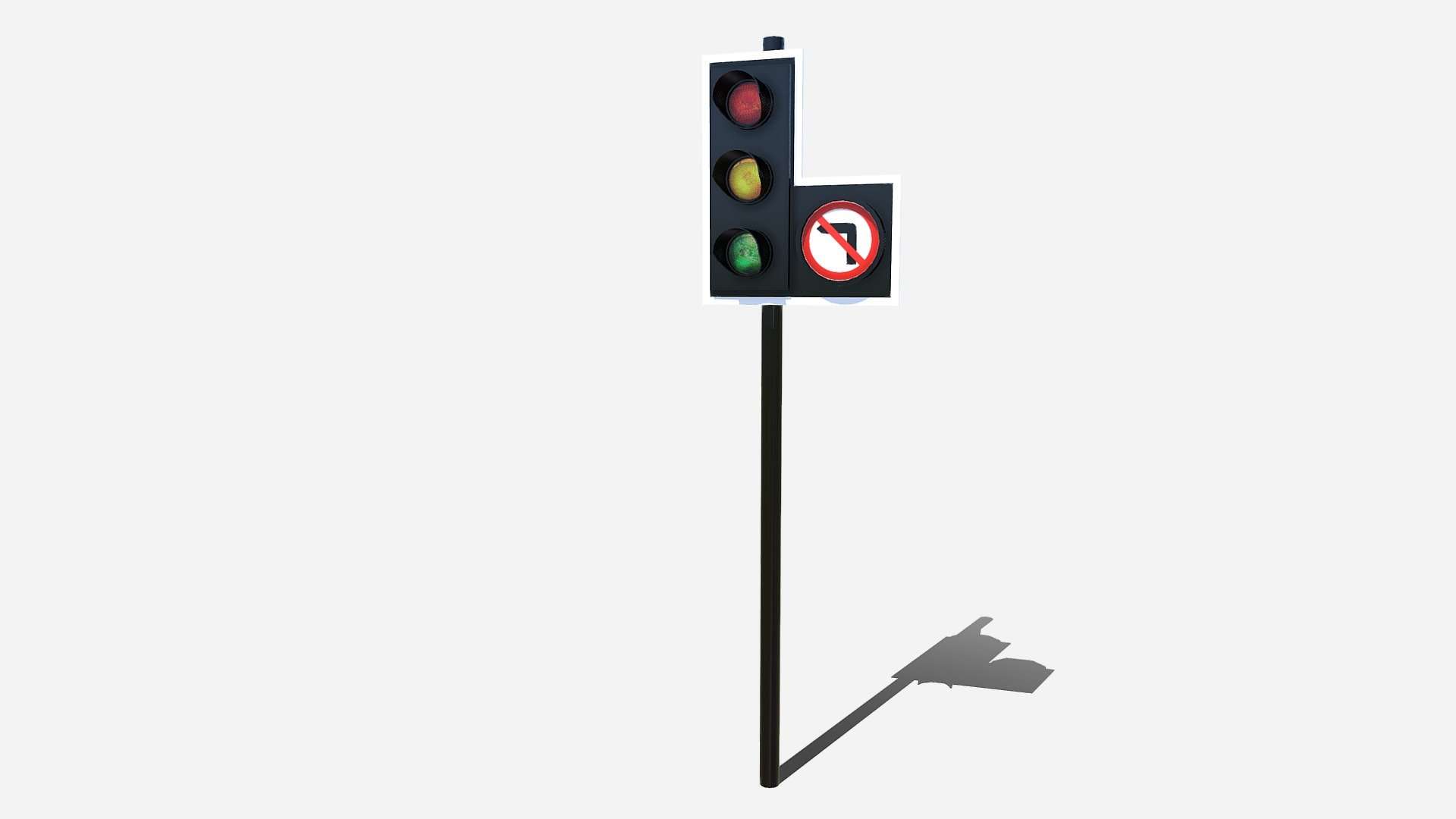 Traffic Light No Right Turn